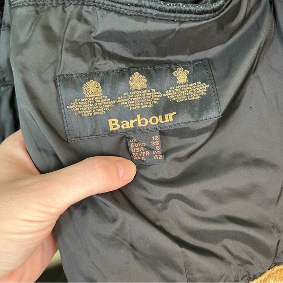 Ladies Barbour Jacket in Black and Gold - US Size 8 - Picture 8 of 8